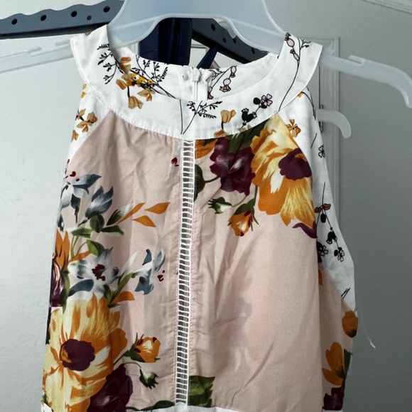 Floral Print Halter Dress with Raffles Detail - Size L - Picture 6 of 10